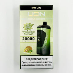 Электронная сигарета UDN TRIPLE M 20000 затяжек - Kiwi Lime (Киви Лайм)